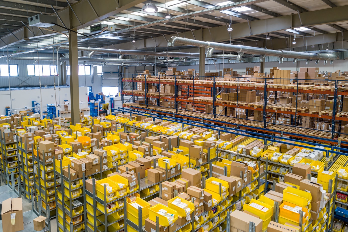 Italy warehouse aisle